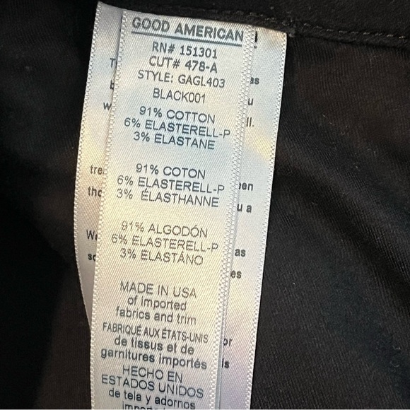 Good American Jeans Womens 4/27 Black Good Legs Skinny Stretch Denim - Picture 6 of 9